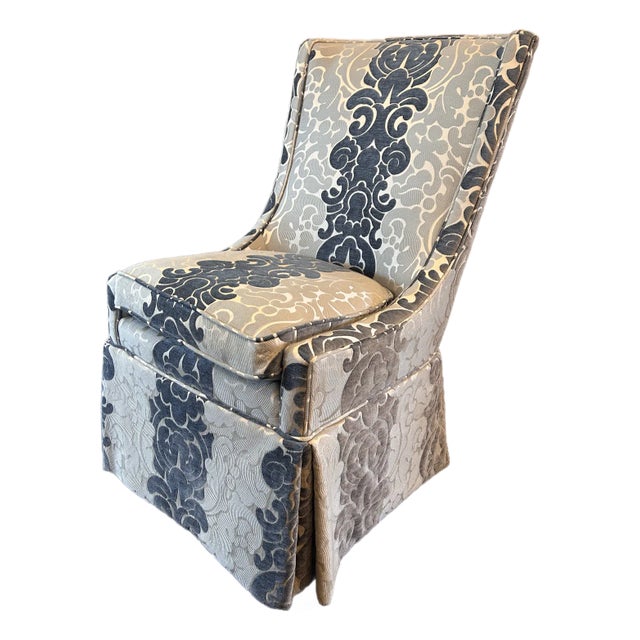 Upholstered Dining Skirted Chair by Pearson For Sale