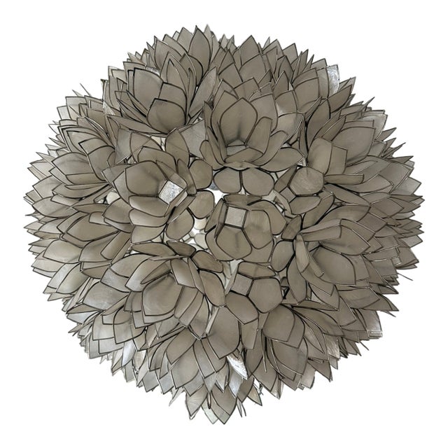 Capiz Shell Globe Chandelier – Neiman Marcus For Sale