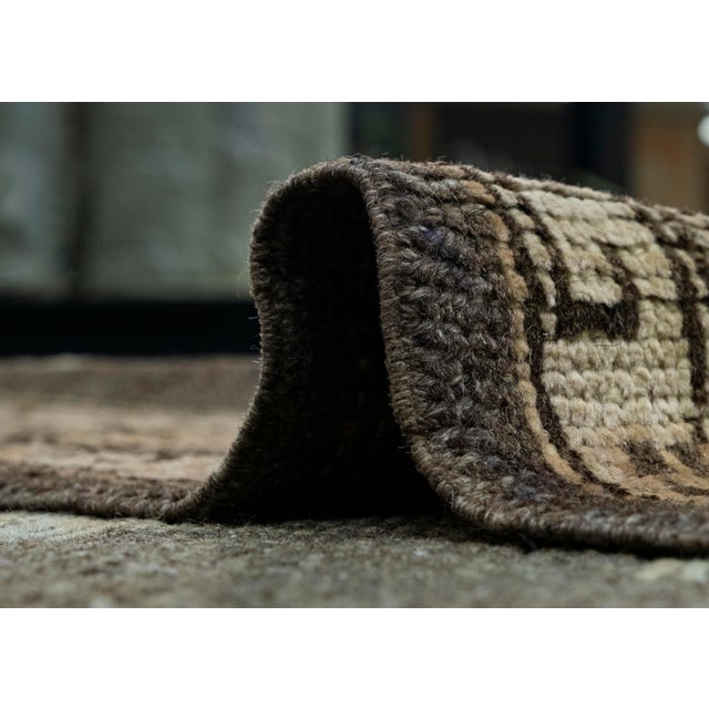 Brown Turkish Oushak Rug 9'2" x 11'8" #18533 For Sale - Image 8 of 8