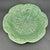 Mid-Century Modern Vintage Bordallo Pinheiro Majolica Green Cabbage Dinner Plate 12 Inch - Set of 2 For Sale - Image 3 of 4