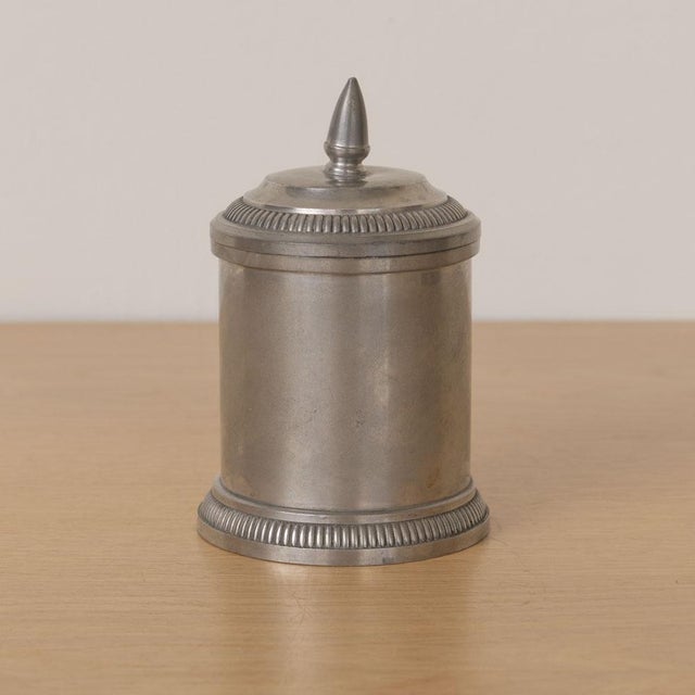 French 1940s French Pewter Canister For Sale - Image 3 of 10
