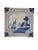 Traditional 19th Century Delft Tiles - Set of Four For Sale - Image 3 of 7