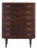1960s Danish Six Drawer Highboy Dresser in Brazilian Rosewood For Sale