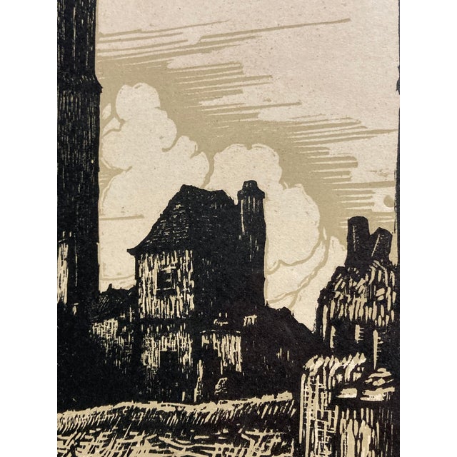 Jean Ferrieu, Rodez Cathedral, 1950s, Paper, Framed For Sale - Image 9 of 14