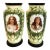 Matched Pair of Late 19th-Century Porcelain Vases With Portraits of Young Women For Sale