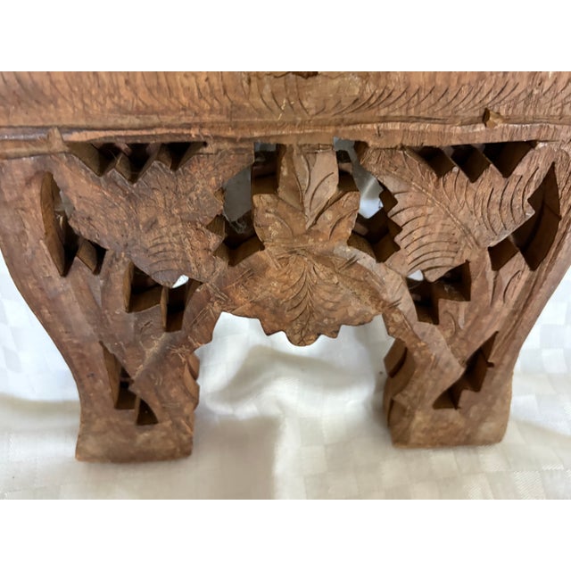 Wood Mid 20th C Hand Carved Book Stand For Sale - Image 7 of 15