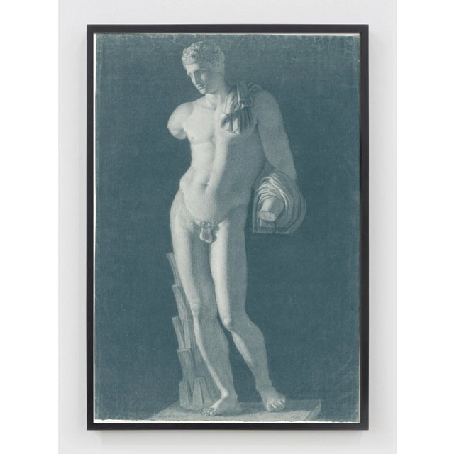 This Classical print has a soft conté textured pencil rendering. Unframed print on 100% cotton archival watercolor paper.