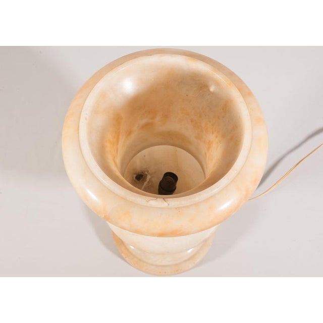 Vintage Alabaster Table Lamp For Sale - Image 3 of 6