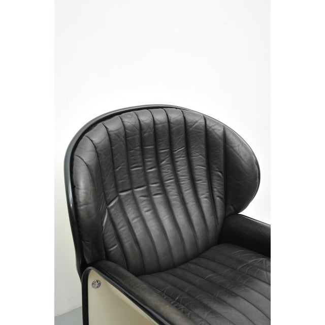 Black Set of Lotos Armchairs by Anderé Vandenbeuck for Strässle International, Switzerland For Sale - Image 8 of 18