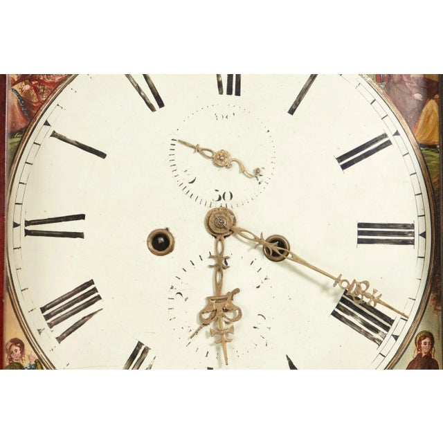 Antique George III Mahogany Eight Day Grandfather Clock For Sale - Image 6 of 15