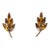 Vintage 1960s Signed Napier Faux-Topaz & Faux-Citrine Leaf Clip Earrings - 2 Pieces For Sale