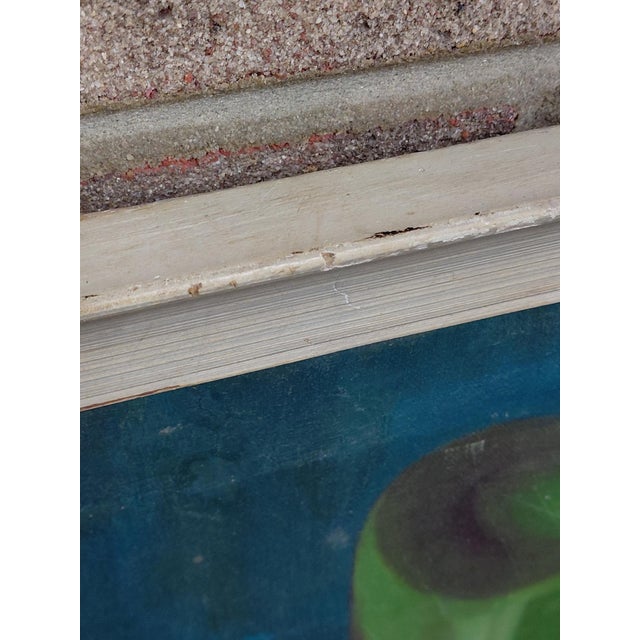 Blue Framed Signed Sylvia Miller Cubist Still Life on Canvas For Sale - Image 8 of 18