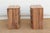 Set of 2, Reclaimed Wood Bow Front Carved Bedside Dressers For Sale - Image 9 of 11