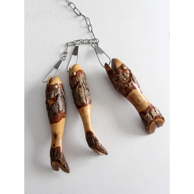 Vintage Folk Art Wood Sculpture For Sale - Image 9 of 11