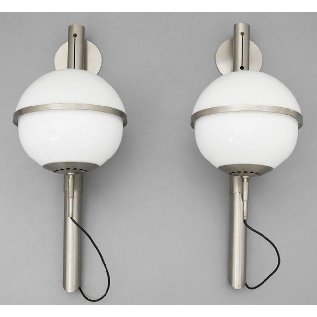 Artemide Vintage Pusicona Wall Lamp Light by Franco Micolitti for Artemide, 1960s, Set of 2 For Sale - Image 4 of 4