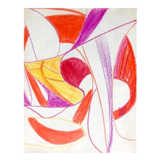 1950s Paul McCarron Abstract Mid-Century Drawing For Sale