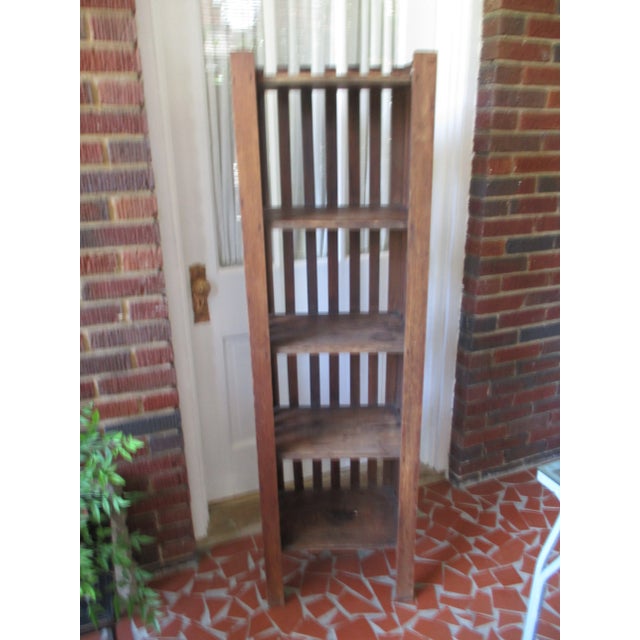 This is a Superb! Antique Arts and Craft Mission Oak Bookcase / Standing Shelf that is all Original with Original Finish...