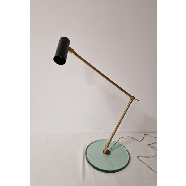 Aqua Mid-Century Modern Table Lamp, 1950s For Sale - Image 8 of 17