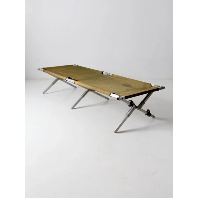 Vintage X Frame Cot For Sale - Image 11 of 13