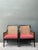 Late 20th Century Vintage Carved Bamboo Cane Lounge Chairs - A Pair For Sale - Image 5 of 12