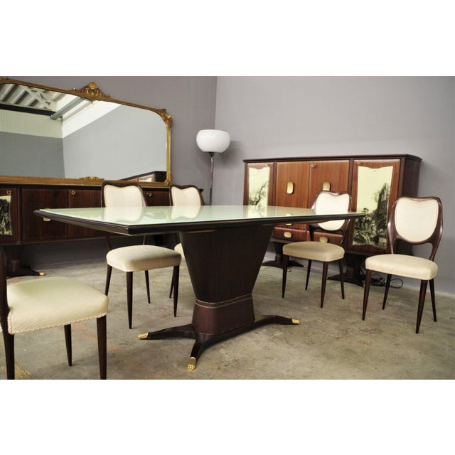 Vintage Dining Set from Fratelli Rigamonti, Desio, 1940s, Set of 9 For Sale - Image 6 of 10