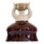 2020s Figurative Woman Ceramic Candlestick Holder Umber For Sale