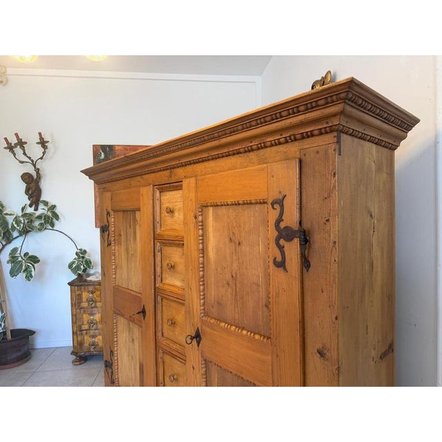 Baroque Bread Cupboard in Softwood For Sale - Image 4 of 18
