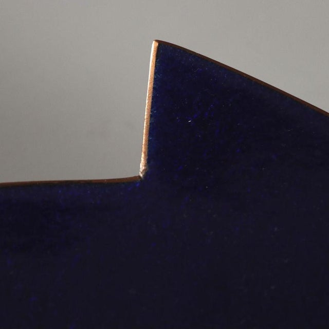 Enamelled Copper Centerpiece attributed to Studio Del Campo For Sale - Image 6 of 10