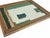 Green “Serenity Pines" Green Abstract Art in Vintage Frame, Transitional Living Room Art by JTS For Sale - Image 8 of 11
