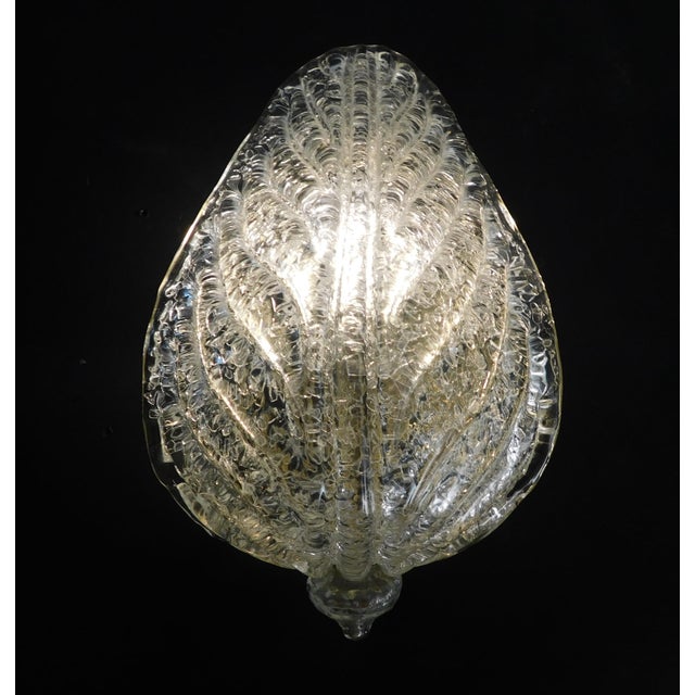 1960s Graniglia Leaf Sconces, a Pair For Sale - Image 6 of 10