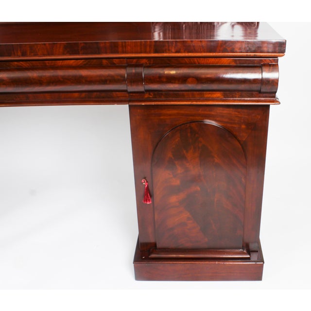 Antique Victorian Pedestal Sideboard For Sale - Image 11 of 18