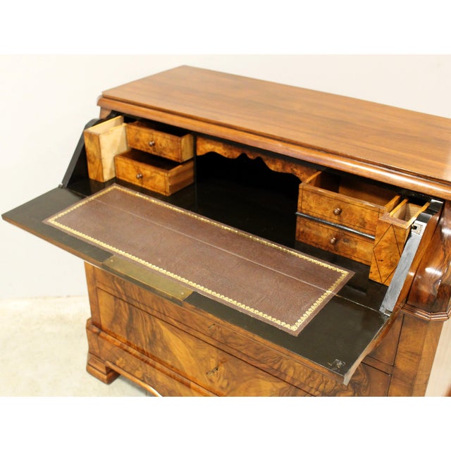 Antique Secretaire in Walnut, 1800s For Sale - Image 11 of 14