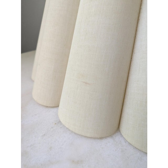 Mid 20th Century 20" Large Vintage Fluted Lampshade For Sale - Image 5 of 7