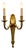 Neoclassical Wall Lamp in Cast Brass For Sale