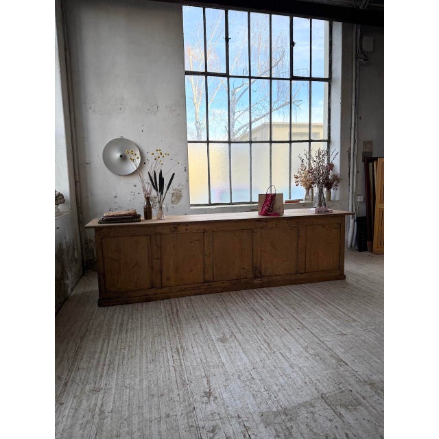 Pine Trade Counter, 1900s For Sale - Image 5 of 18