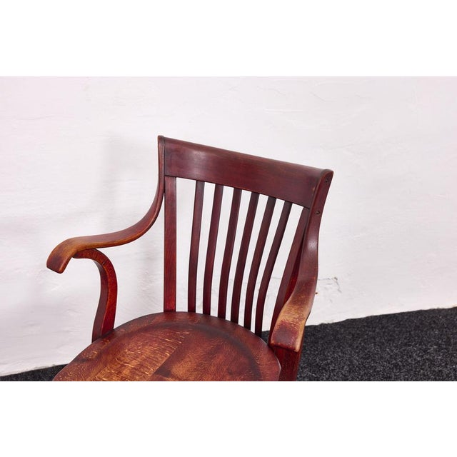 Vintage Capua Chair in Beech and Mahogany by Adolf Loos for Thonet, 1920s For Sale - Image 6 of 18