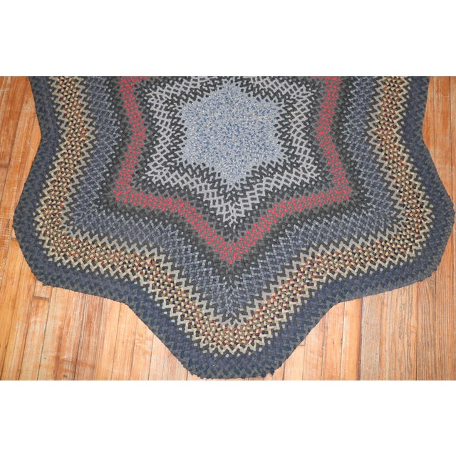 Vintage American Braid Carpet For Sale - Image 11 of 18