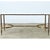 This vintage French coffee table is made from a single slab of Carrara marble with stunning light grey veining against a...