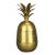 Large Vintage Solid Brass Pineapple Jar With Lid Ice Bucket For Sale