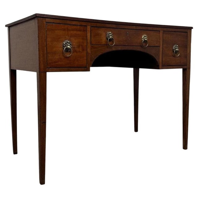 18th Century English Mahogany Writing Table For Sale - Image 4 of 12