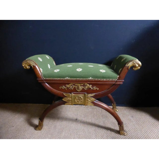 Empire Style Curule Stool For Sale - Image 11 of 11