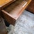 Wood Vintage Burlwood Campaign Kneehole Desk For Sale - Image 7 of 11
