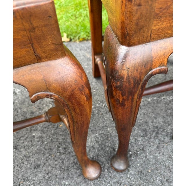 Set of 6 Solid Mahogany Queen Anne Style Dining Chairs Early 20th Century For Sale In Boston - Image 6 of 17