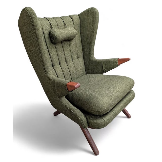 Svend Skipper 1950s Attributed to Sven Skipper Papa Bear Chair For Sale - Image 4 of 6