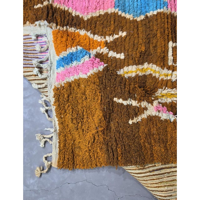 Handwoven Berber Boujad Rug - 8.6 X 7.2 Ft For Sale In Cleveland - Image 6 of 9