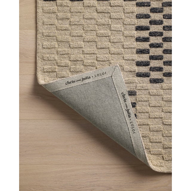 Chris Loves Julia x Loloi Bradley Beige / Midnight 3'-6" x 5'-6" Accent Rug For Sale In Dallas - Image 6 of 6