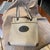 20th Century Gucci Navy Leather and Microguccissima Monogram Canvas Tote Bag For Sale - Image 17 of 18