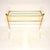 Vintage Italian Acrylic Glass and Gold Finish Console Table, 1970s For Sale - Image 6 of 11