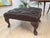 Vintage Chesterfield Style Buttoned Leather Foot Stool in Brown 1980's A handsome and timeless 1980s Chesterfield-style...