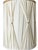 Vintage Ivory Globe Table Lamp With Raised Botanical Vines and Tall Gathered Shade For Sale - Image 10 of 12